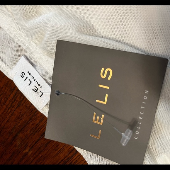 LeLis sheer ruched bodysuit NWT - Picture 8 of 9